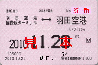 京浜急行電鉄 磁気式定期乗車券: 僕ドラのブログ・こんなんめ～っけ２！