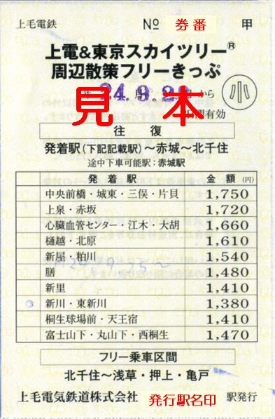 上毛電気鉄道 上電 東京スカイツリー ｒ 周辺散策フリーきっぷ 僕ドラのブログ こんなんめ っけ２