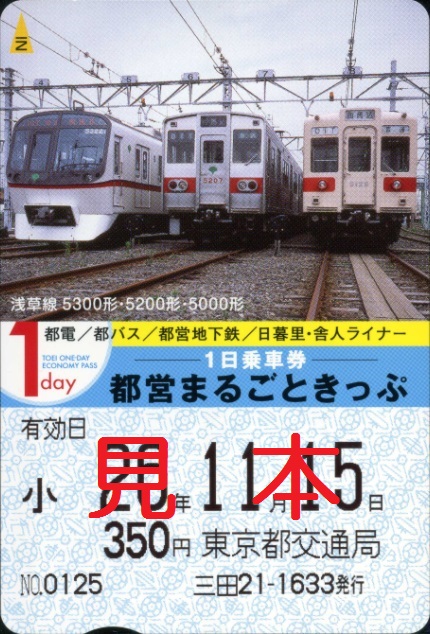 東京都交通局 都営まるごときっぷ（記念バージョン）: 僕ドラのブログ・こんなんめ～っけ２！